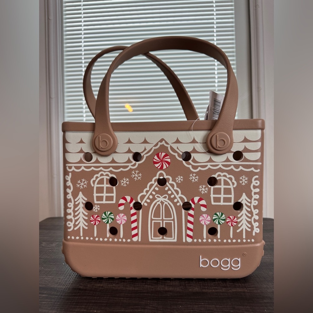 NWT Bitty Bogg Bag Ginger Spice Gingerbread Christmas Limited Edition Holiday
